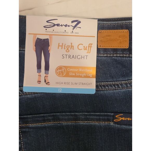 Seven7‎ Tower Straight Cropped jean Straight Leg High Waisted Size 11  New - Picture 2 of 6